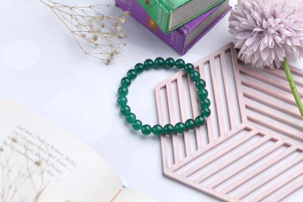Green Aventurine Beaded Bracelet for Abundance, Luck, and Prosperity