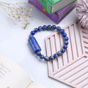 Lapis Lazuli Beaded Bracelet for Wisdom and Inner Truth