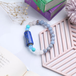 Lapis Lazuli Beaded Bracelet for Wisdom, Clarity, and Inner Peace