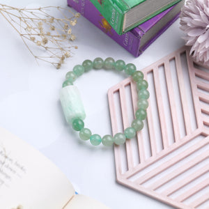 Green Aventurine Beaded Bracelet for Abundance, Luck, and Prosperity