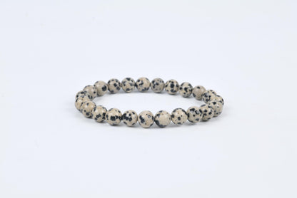 Dalmatian Jasper Bracelet for Balance and Protection