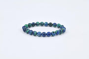 Azurite Malachite Beaded Bracelet for Healing and Balance