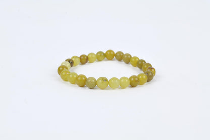 Yellow Jasper Beaded Bracelet for Stability, Strength, and Balance