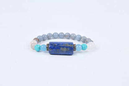 Lapis Lazuli Beaded Bracelet for Wisdom, Clarity, and Inner Peace