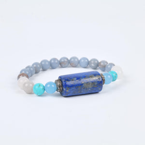 Lapis Lazuli Beaded Bracelet for Wisdom, Clarity, and Inner Peace