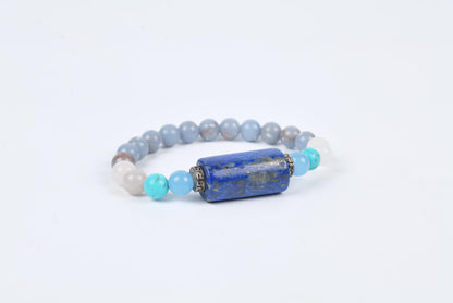 Lapis Lazuli Beaded Bracelet for Wisdom, Clarity, and Inner Peace