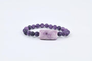 Amethyst Beaded Bracelet for Men & Women | GemGlow