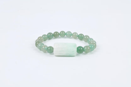 Green Aventurine Beaded Bracelet for Abundance, Luck, and Prosperity