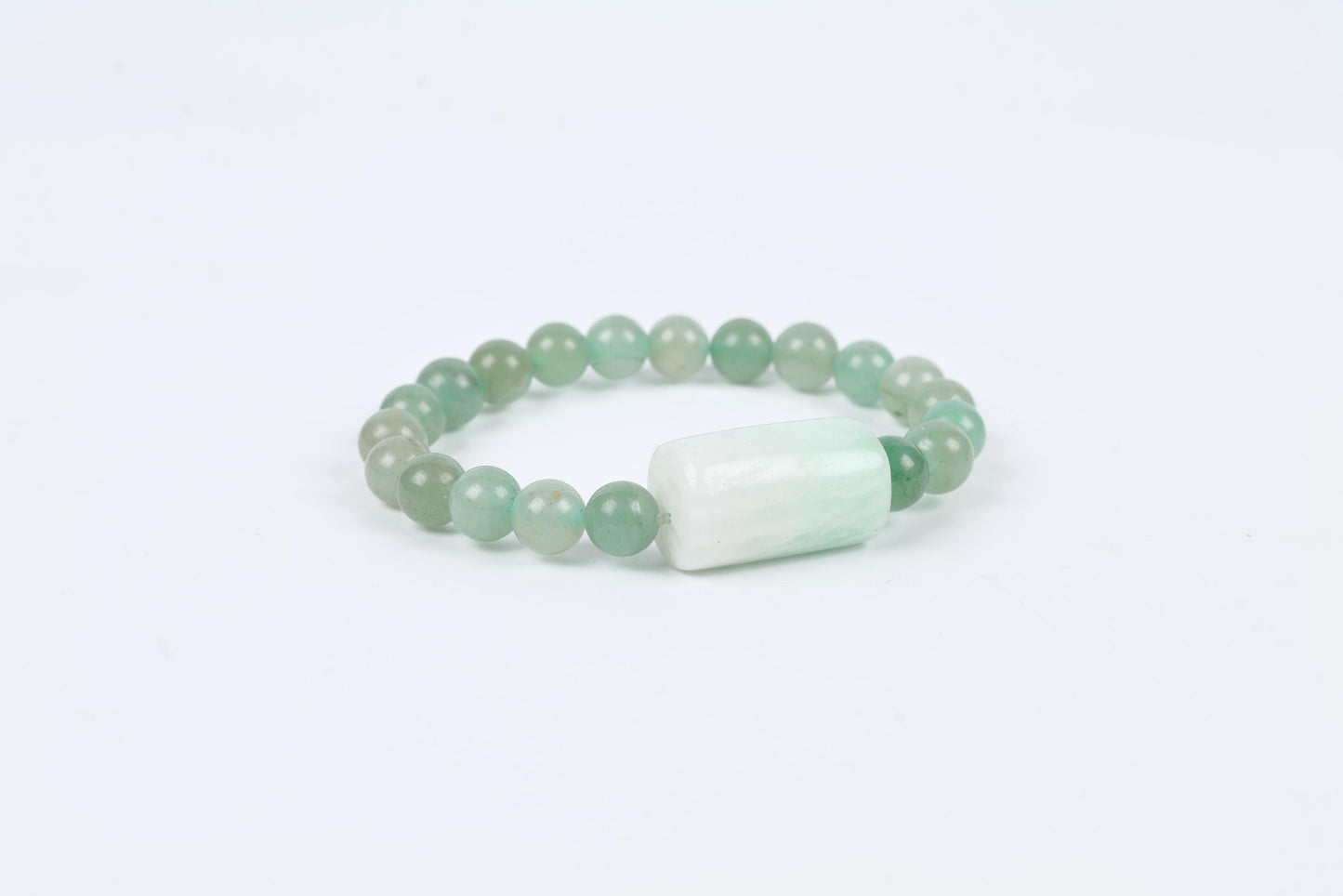 Green Aventurine Beaded Bracelet for Abundance, Luck, and Prosperity