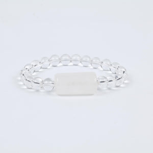 Clear Quartz Beaded Bracelet for Clarity, Healing, and Amplification