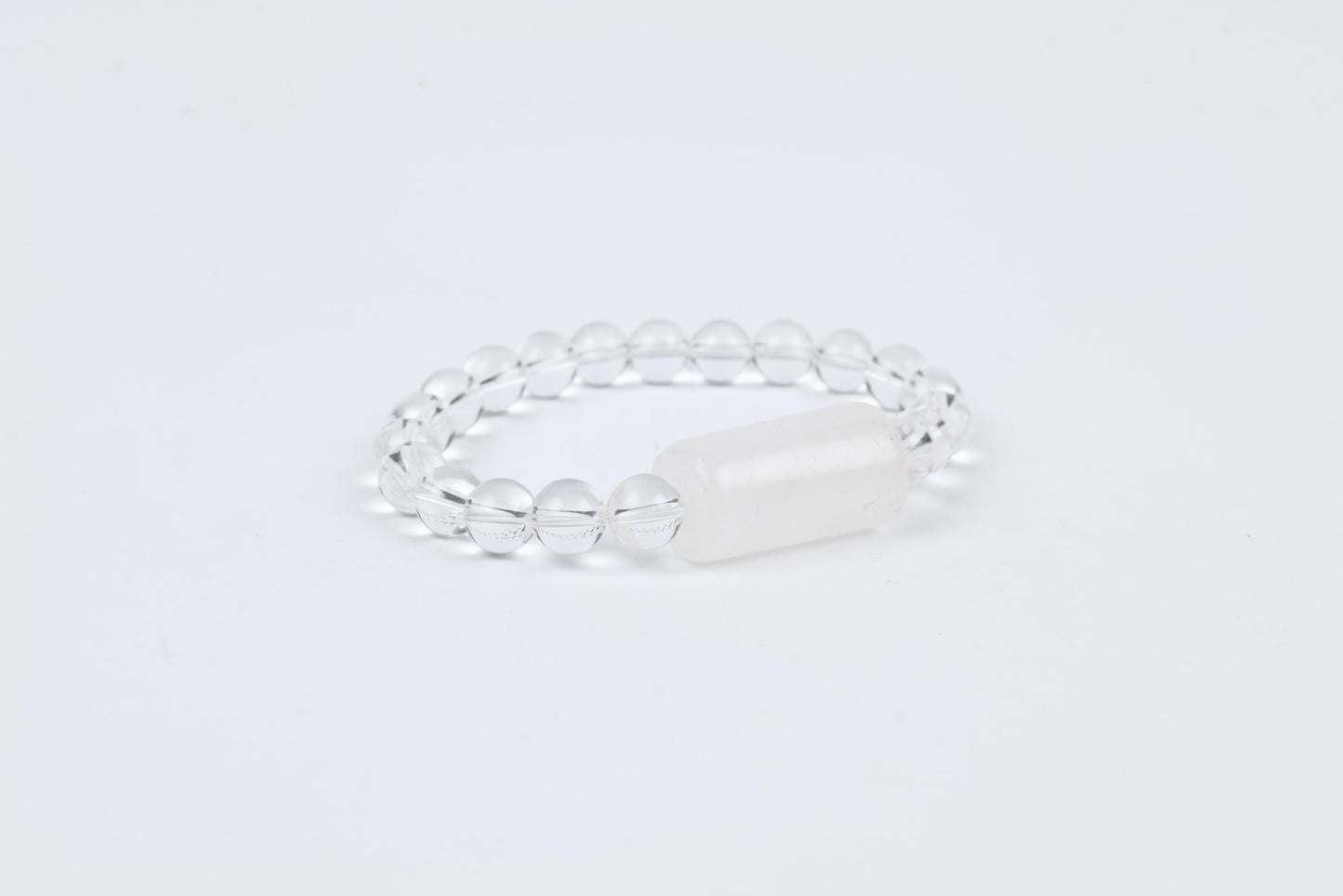 Clear Quartz Beaded Bracelet for Clarity, Healing, and Amplification