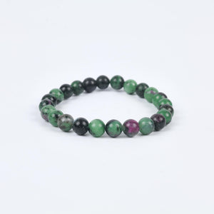 Ruby Zoisite Beaded Bracelet for Passion and Growth