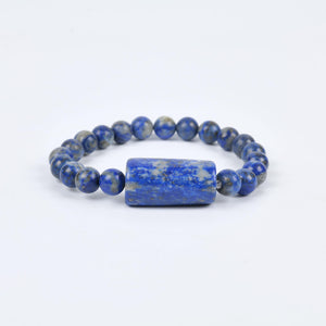 Lapis Lazuli Beaded Bracelet for Wisdom and Inner Truth