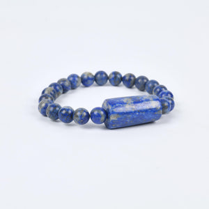 Lapis Lazuli Beaded Bracelet for Wisdom and Inner Truth