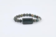 Certified Bloodstone Beaded Bracelet for Healing, Courage, and Vitality