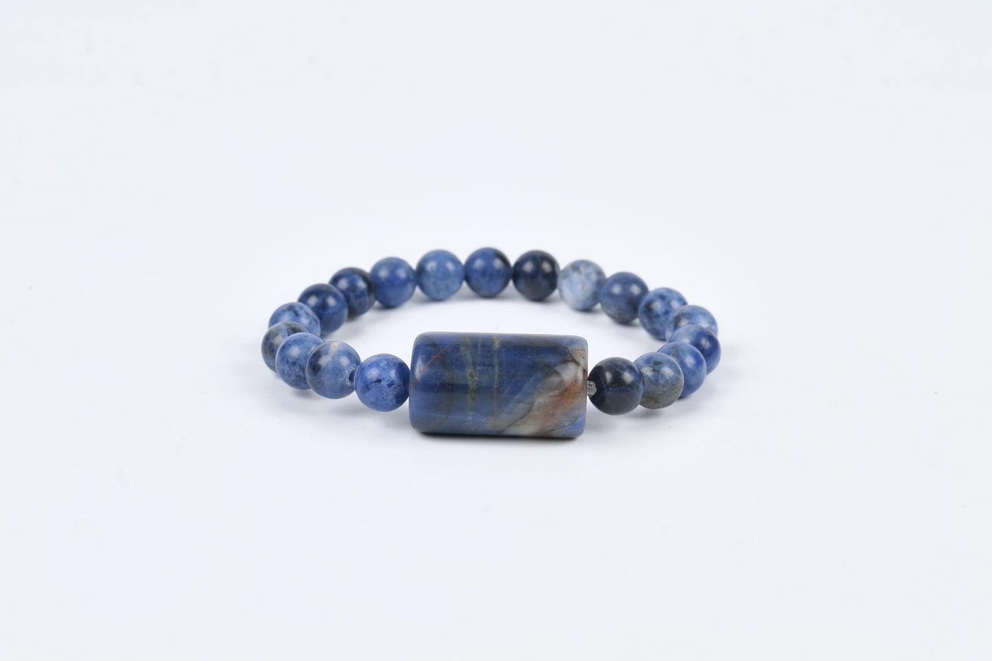 Sodalite Beaded Bracelet for Intuition, Clarity, and Communication