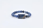 Sodalite Beaded Bracelet for Intuition, Clarity, and Communication