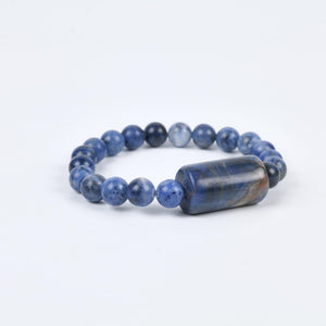 Sodalite Beaded Bracelet for Intuition, Clarity, and Communication