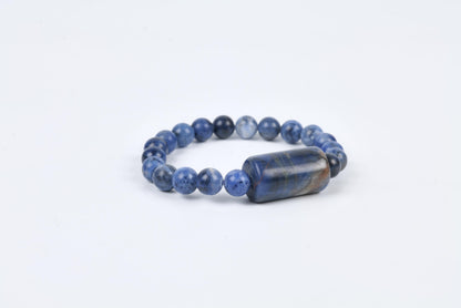 Sodalite Beaded Bracelet for Intuition, Clarity, and Communication