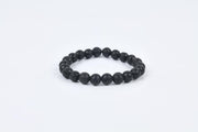 Lava Stone Beaded Bracelet for Grounding, Strength, and Courage
