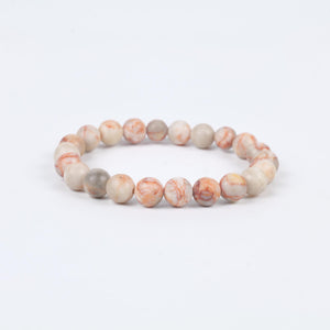Marbled Jasper Beaded Bracelet for Stability, Protection, and Balance