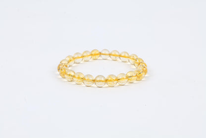 Radiant Citrine Stone Bracelet - Natural Healing Gemstone Jewelry for Positive Energy