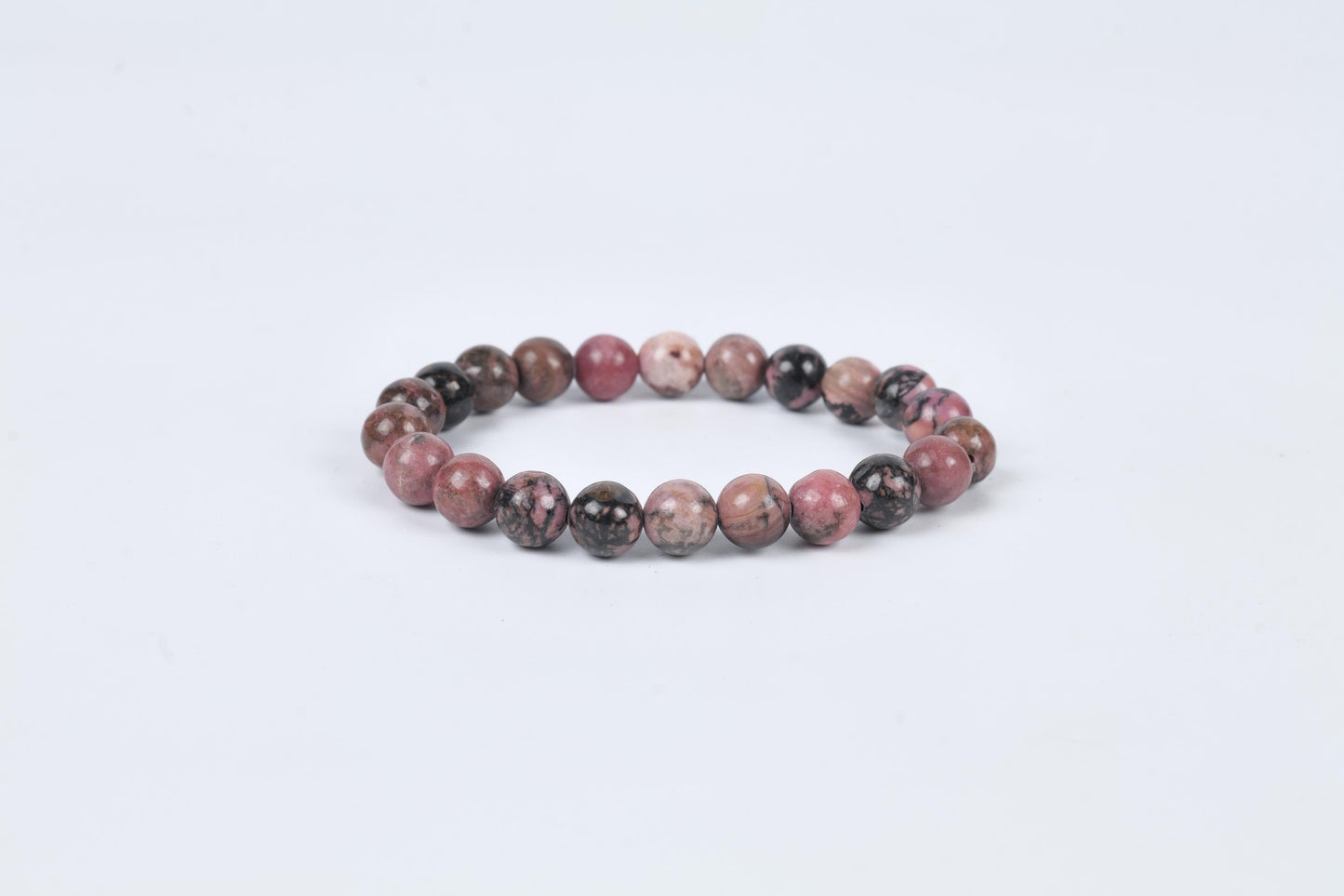 Rhodonite Beaded Bracelet for Emotional Healing and Balance