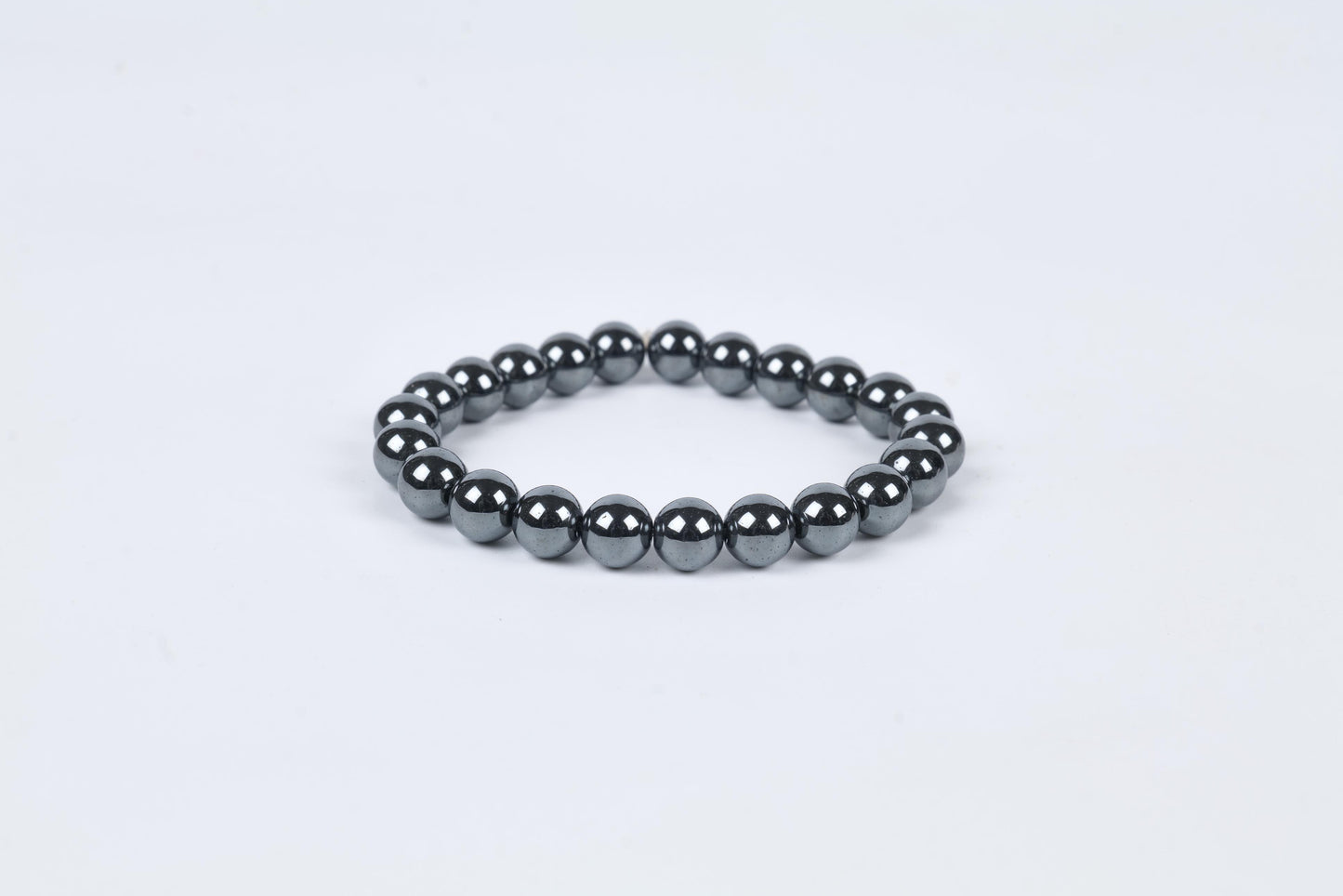 Certified Hematite Beaded Bracelet