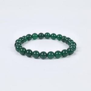Green Aventurine Beaded Bracelet for Prosperity and Luck