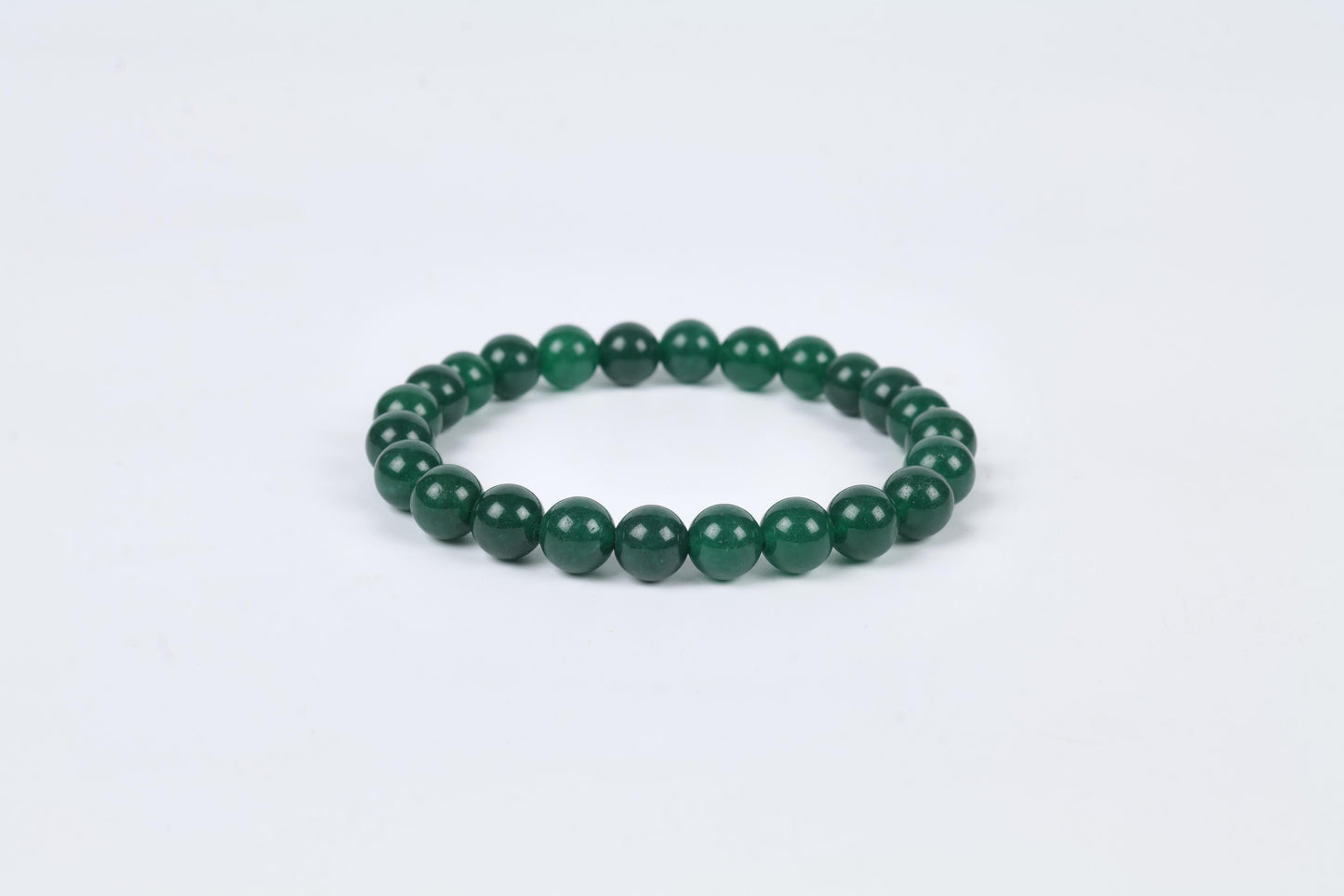 Green Aventurine Beaded Bracelet for Prosperity and Luck