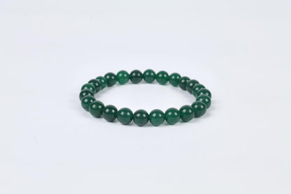 Green Aventurine Beaded Bracelet for Prosperity and Luck