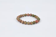 Unakite Jasper Beaded Bracelet Balance and Emotional Healing Stone