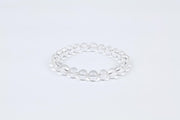 Certified Clear Quartz Beaded Bracelet
