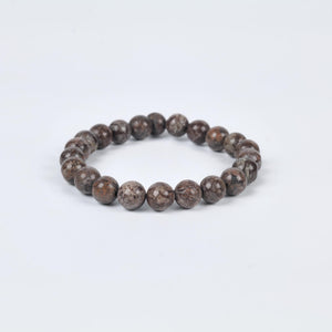 Leopardskin Jasper Beaded Bracelet