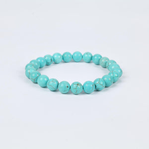 Turquoise Beaded Bracelet Protection and Communication Stone