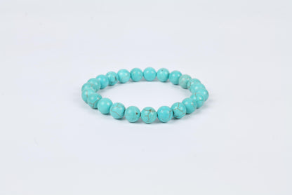 Turquoise Beaded Bracelet Protection and Communication Stone