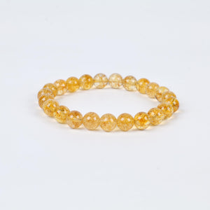 Citrine Beaded Bracelet For Prosperity and Joy