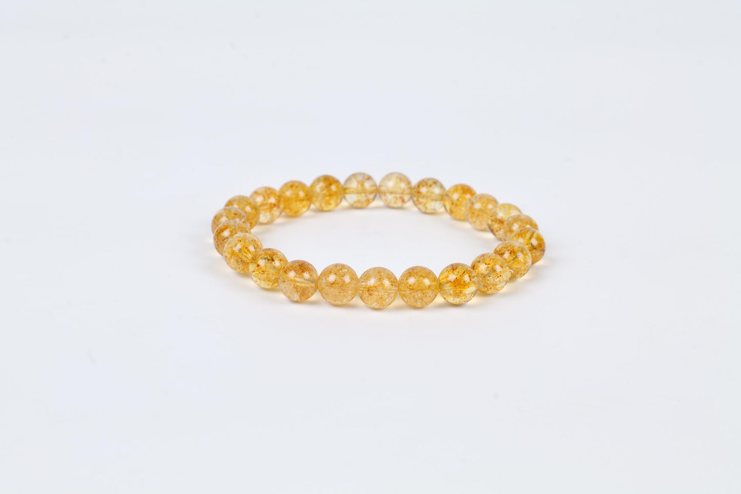 Certified Citrine Beaded Bracelet