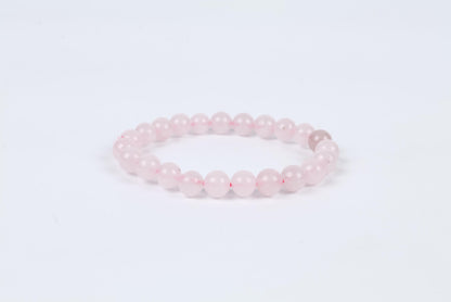 Rose Quartz Beaded Bracelet Love and Harmony Stone