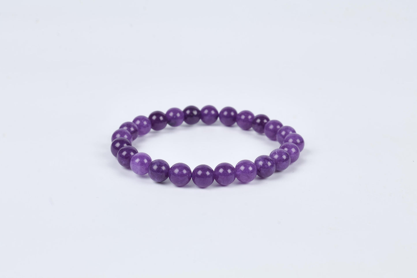 Amethyst Beaded Bracelet for Calm and Spiritual Growth