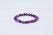 Amethyst Beaded Bracelet for Men & Women | GemGlow