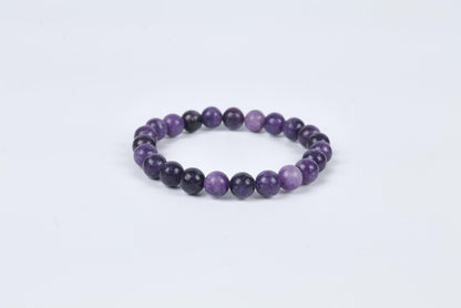 Certified Amethyst Beaded Bracelet