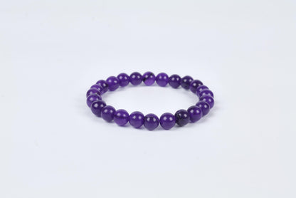 Amethyst Beaded Certified Bracelet