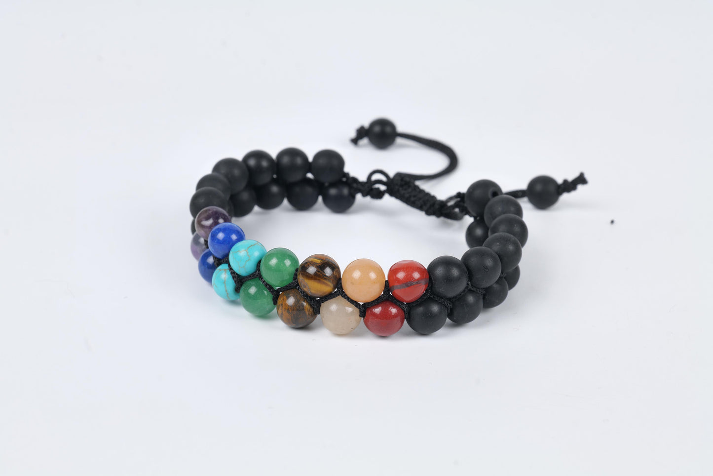 Dual Protection Seven Chakra Balancing Bracelet