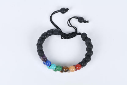 Dual Protection Seven Chakra Balancing Bracelet