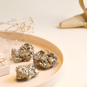 Raw Pyrite Stone Pendant for Money and Confidence