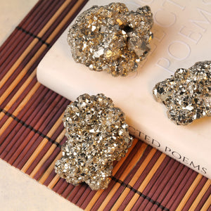 Raw Pyrite Stone Pendant for Money and Confidence