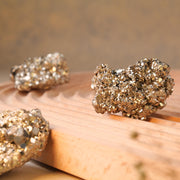 Raw Pyrite Stone Pendant for Money and Confidence