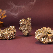 Raw Pyrite Stone Pendant for Money and Confidence