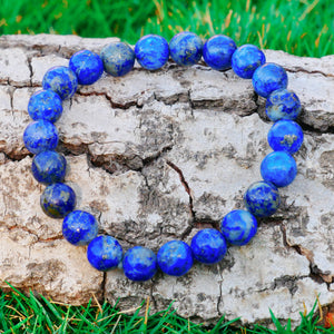 Lapis Lazuli Sagittarius Zodiac(धनु राशि) Certified Healing Crystal Bracelet